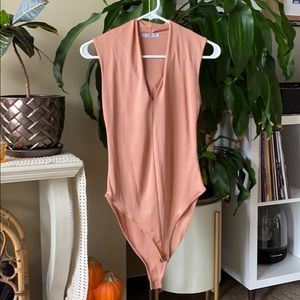 pink/nude body suit
